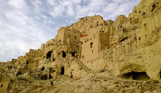 Ruines de Bâtiments Anciens au Tibet