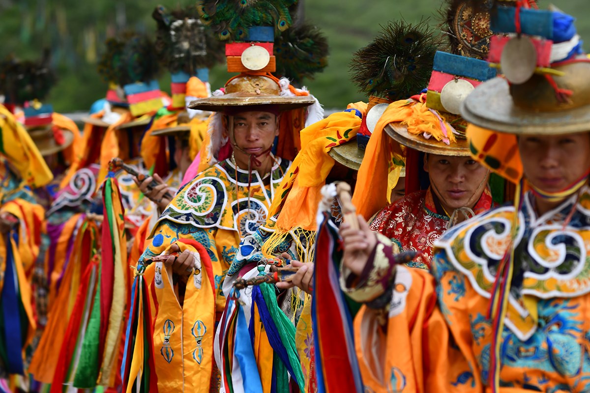 Mask Dance (Cham) Festival in Katok Monastery