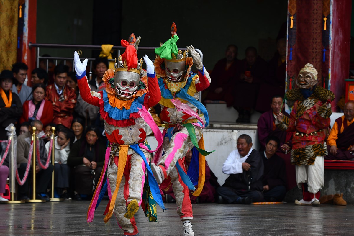 Mask Dance (Cham) Festival in Katok Monastery