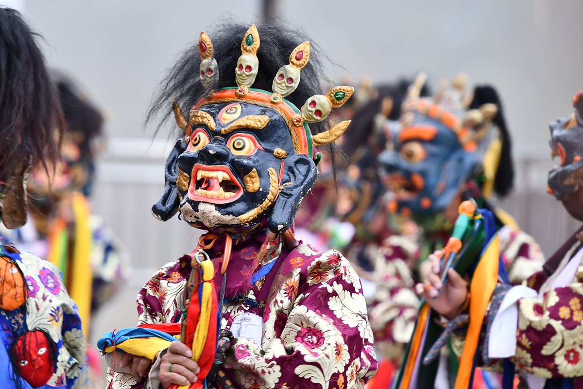 Mask Dance (Cham) Festival in Katok Monastery