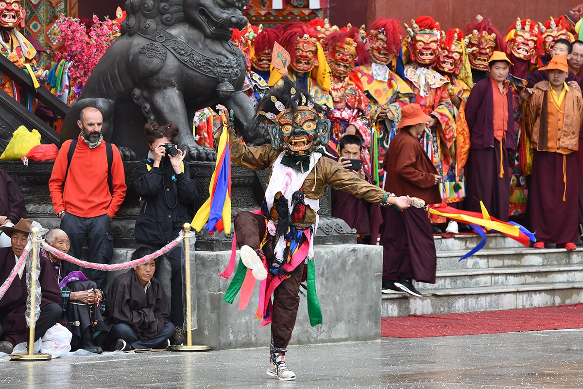 Mask Dance (Cham) Festival in Katok Monastery