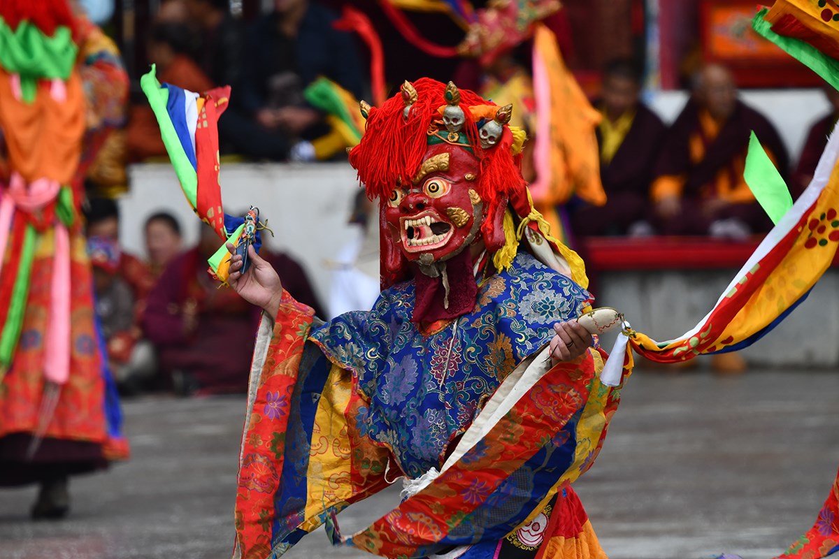Mask Dance (Cham) Festival in Katok Monastery