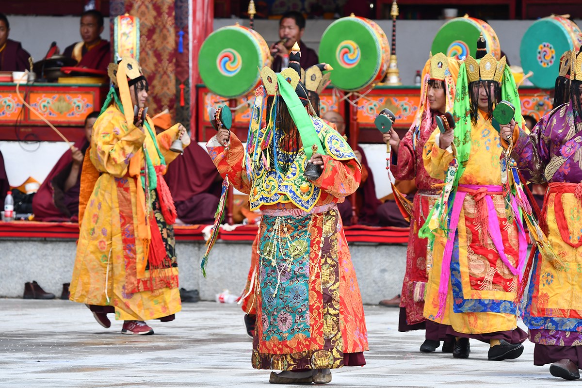 Mask Dance (Cham) Festival in Katok Monastery