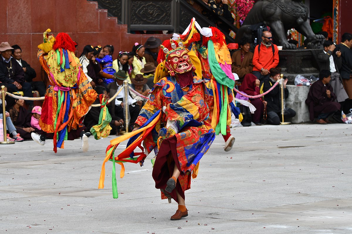 Mask Dance (Cham) Festival in Katok Monastery