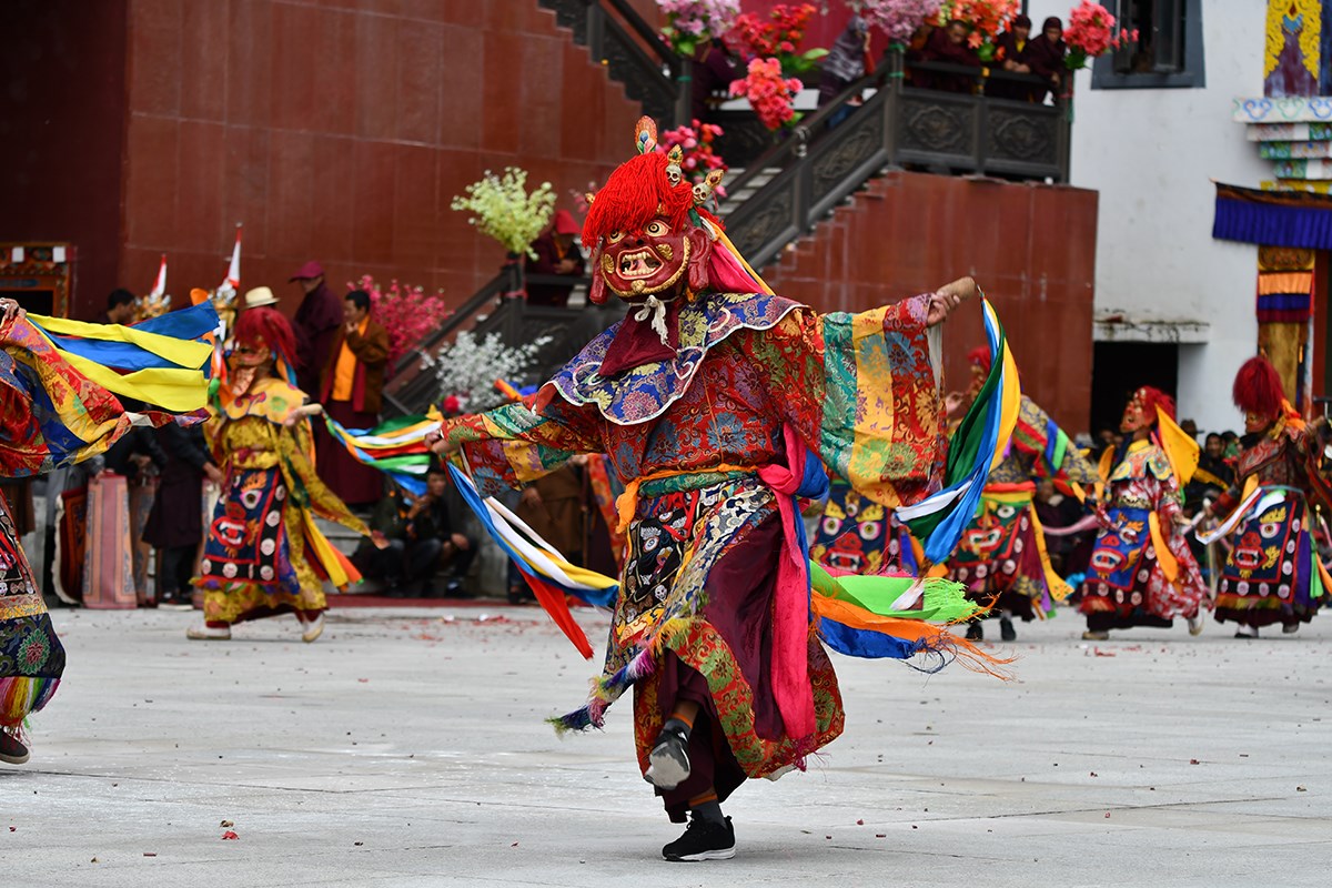 Mask Dance (Cham) Festival in Katok Monastery