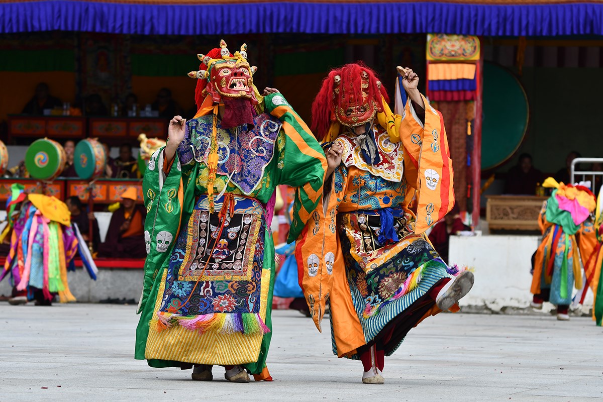Mask Dance (Cham) Festival in Katok Monastery