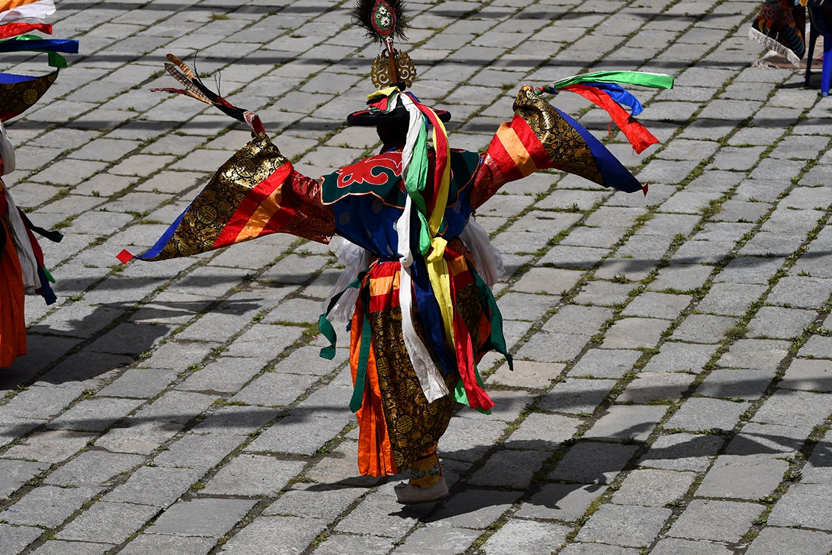 Mask Dance (Cham) Festival in Tagong Monastery