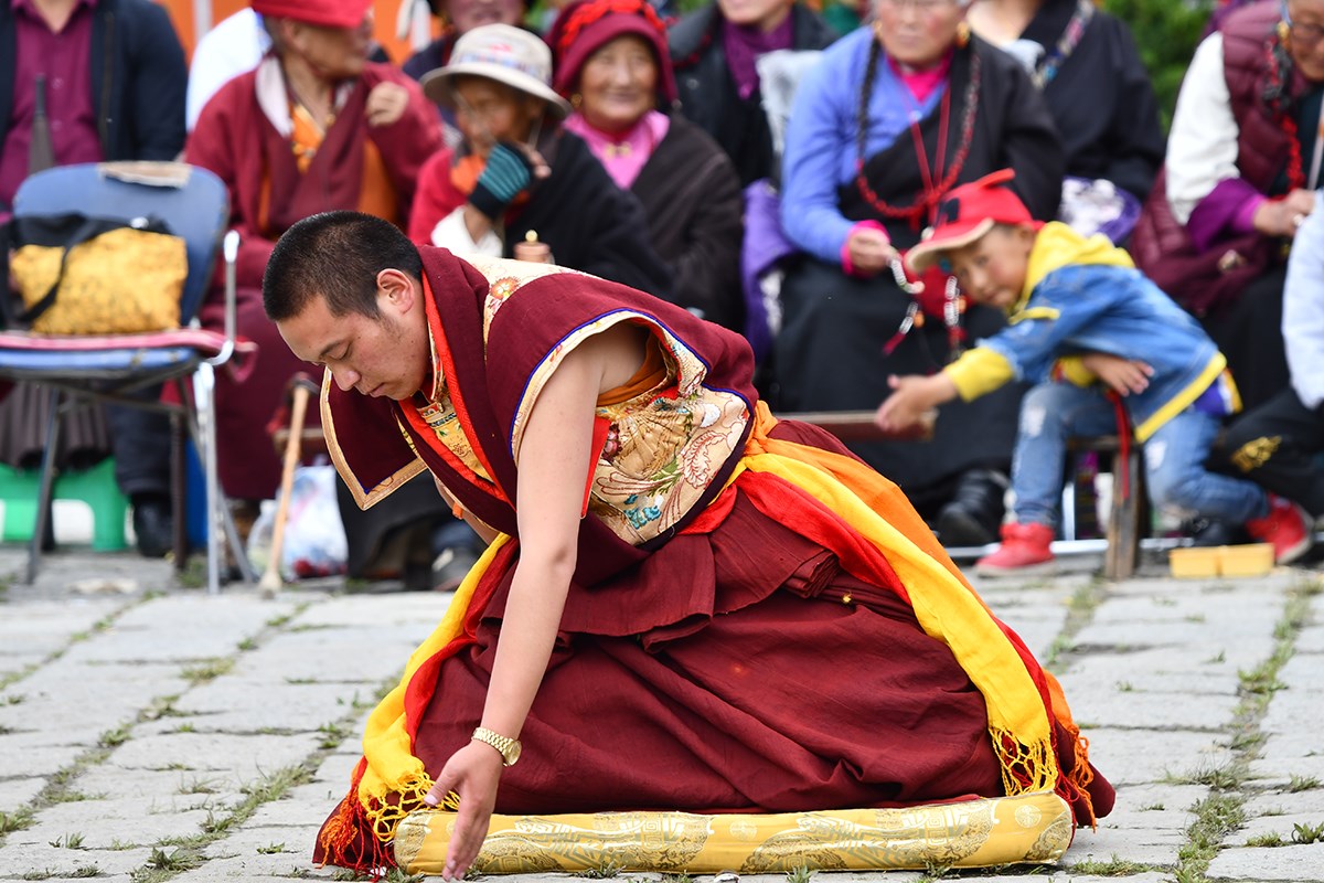 Mask Dance (Cham) Festival in Tagong Monastery