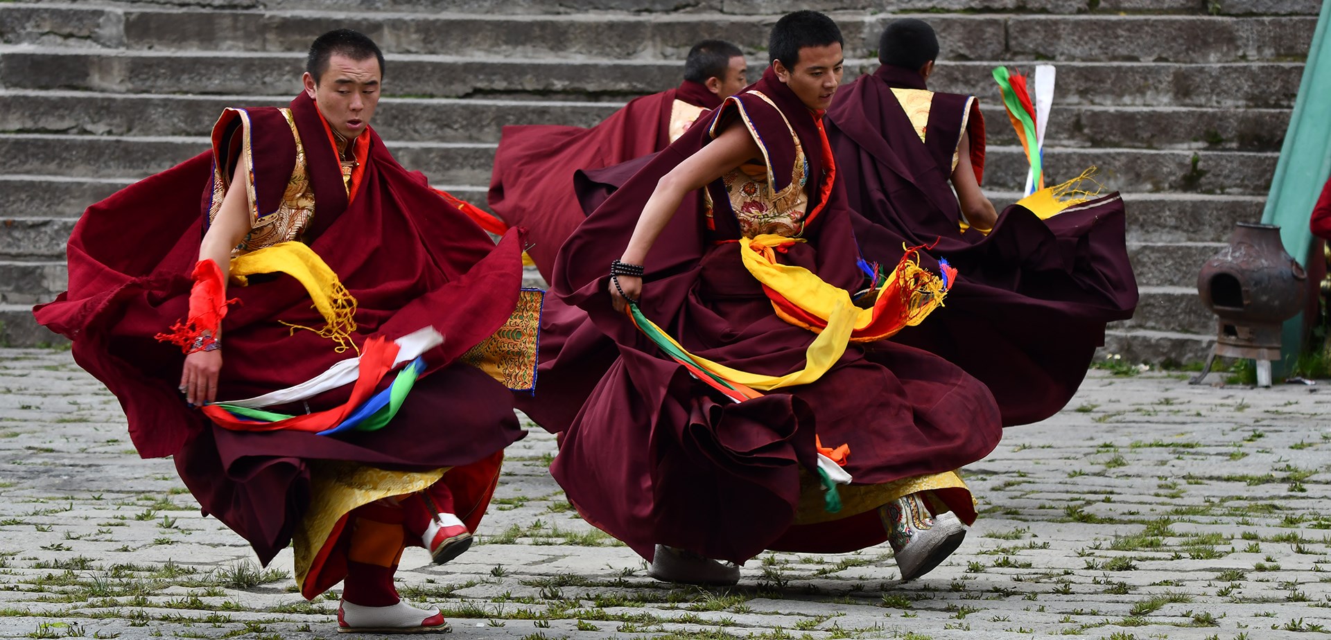 Fête de Danse de Masque (Cham) au Monastère de Tagong