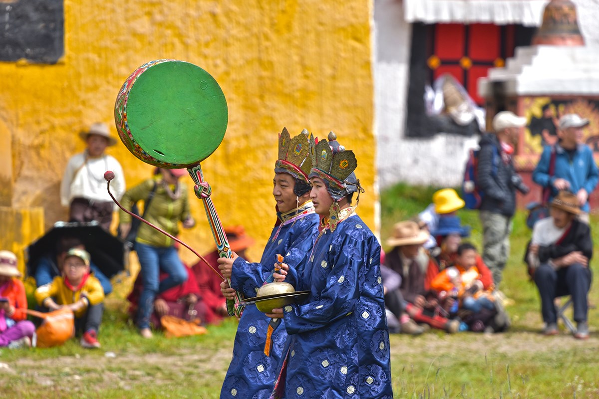 Mask Dance (Cham) Festival in Huiyuan Temple