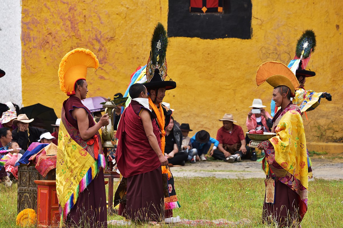 Mask Dance (Cham) Festival in Huiyuan Temple
