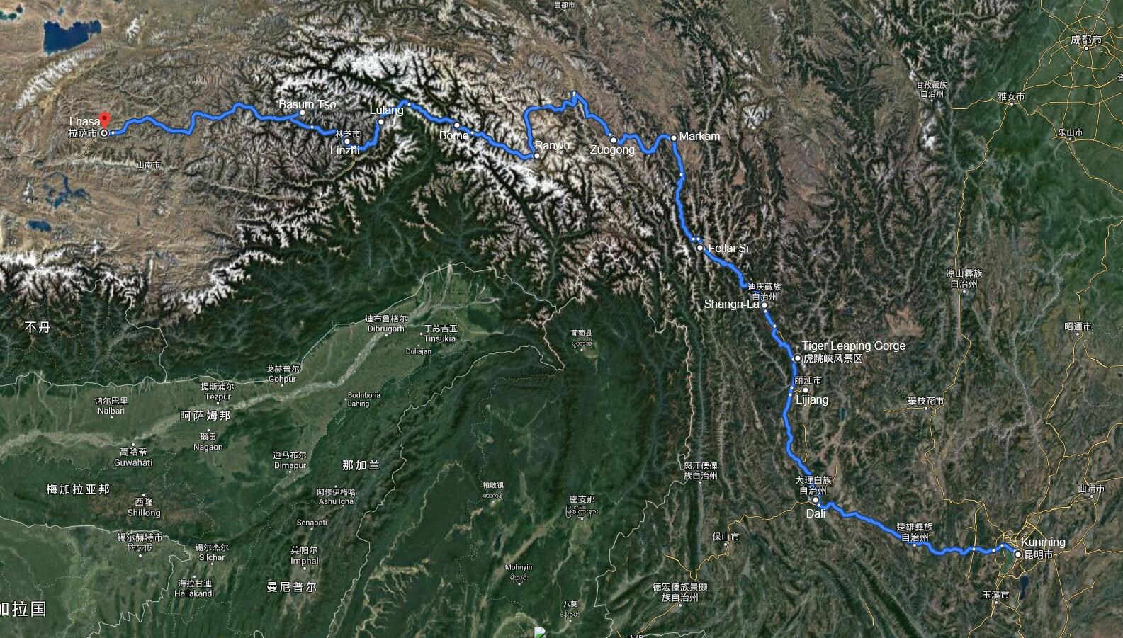Voyage en Voiture du Yunnan au Tibet