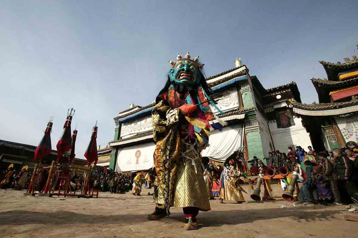 Monlam Festvial (Losar) in Tongren 