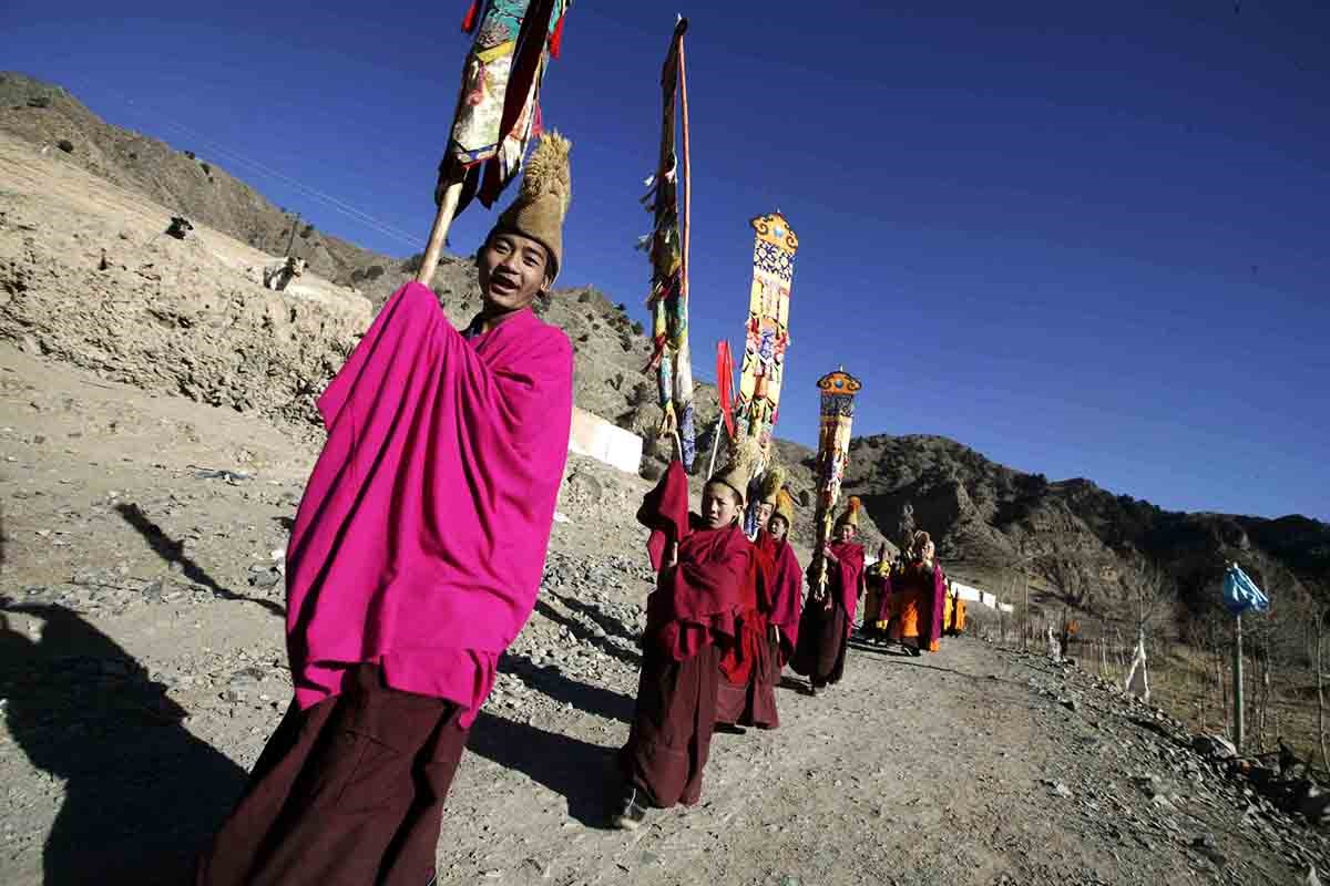 Monlam Festvial (Losar) in Tongren 