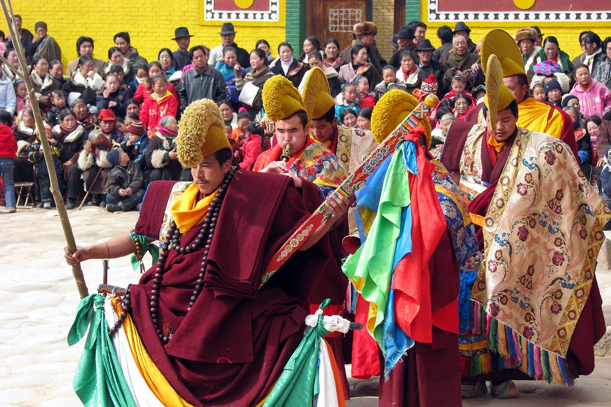 Monlam Festvial (Losar) in Tongren 