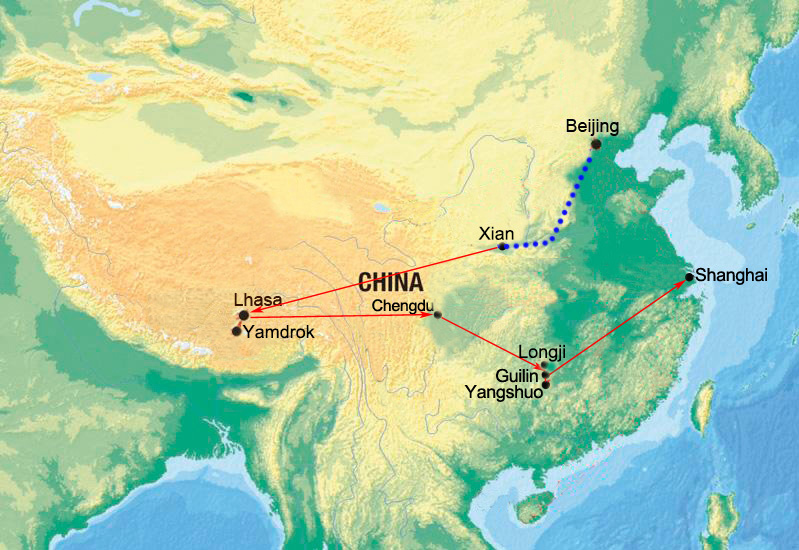 Haut-Lieux en Chine Tibet Inclus