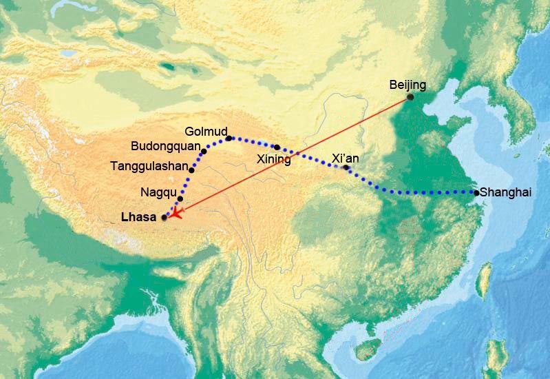 Voyage en Train au Tibet de Lhassa à Xi’an
