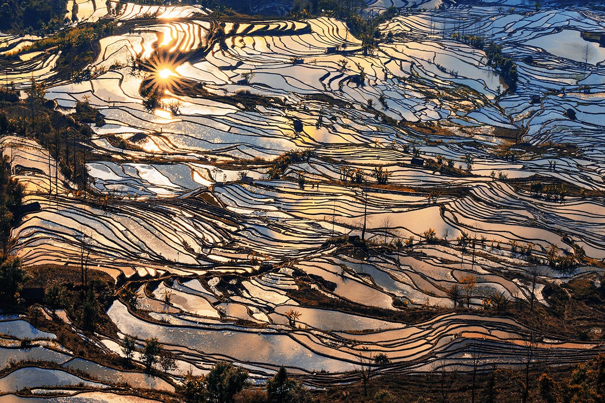 Yuanyang Terrace | Photo par Min Zhao