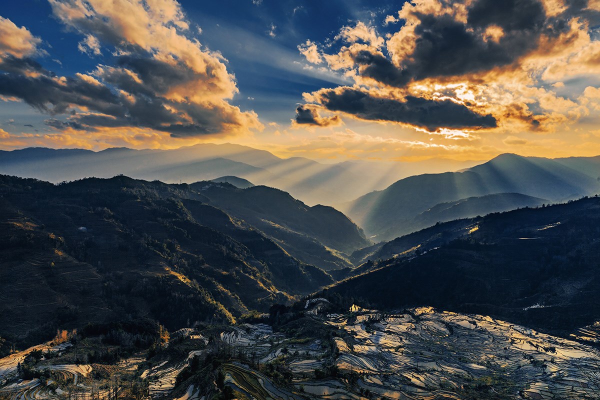 Yuanyang Terrace | Photo par Min Zhao