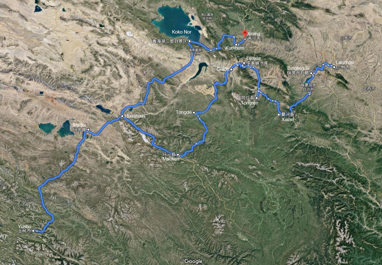 Amdo-Kham à Gansu et Qinghai