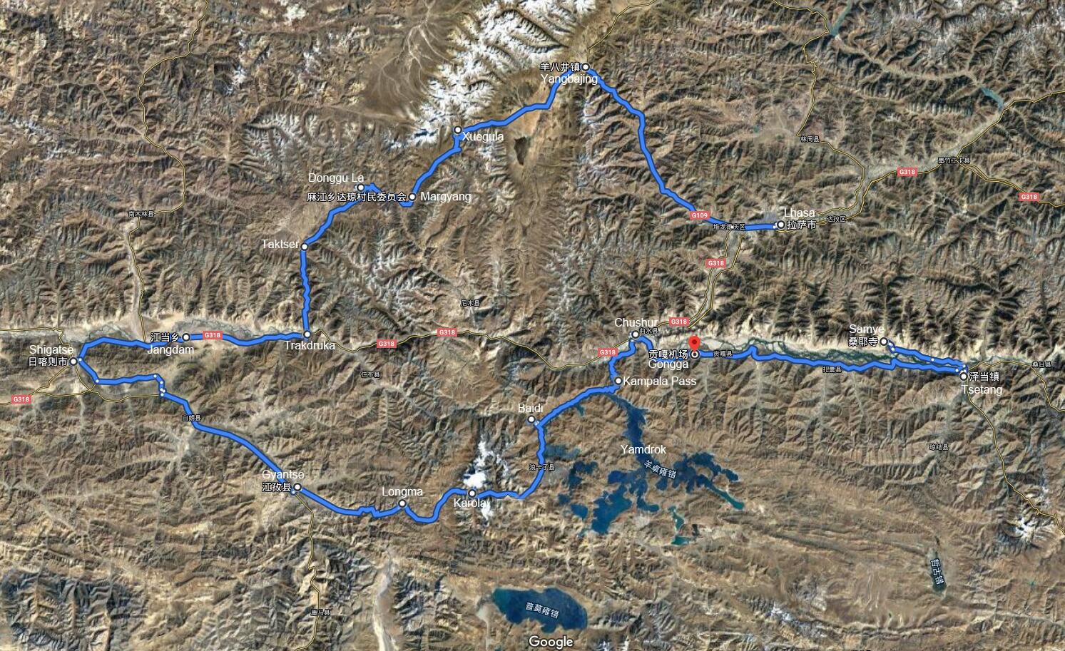 Voyage Cycliste au Tibet Central