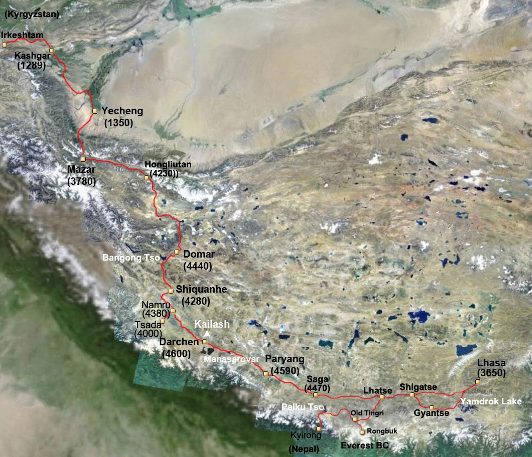 Self Drive Voyage de Népal via Lhassa et Ouest Tibet à Kyrgyzstan
